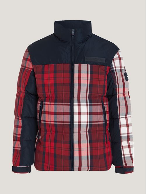 CASACA NEW YORK CHECK PUFFER JACKET