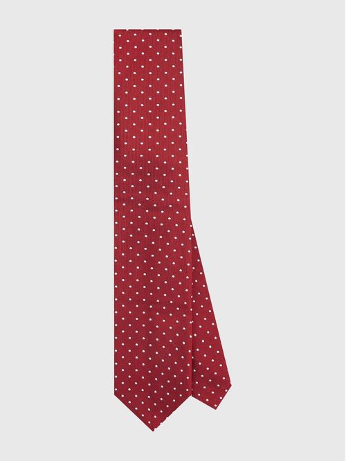 CORBATA WOVEN OXFORD WEAVE DOT TIE