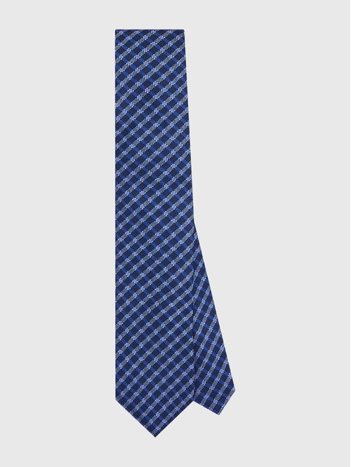 CORBATA WOVEN GINGHAM TIE