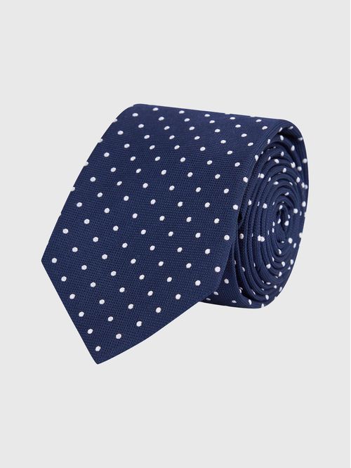 CORBATA WOVEN OXFORD WEAVE DOT TIE