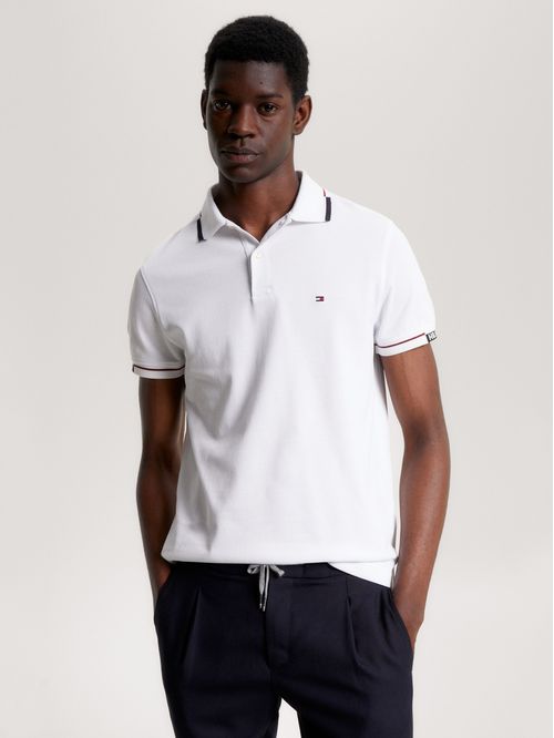 POLO HILFIGER CUFF SLIM FIT POLO