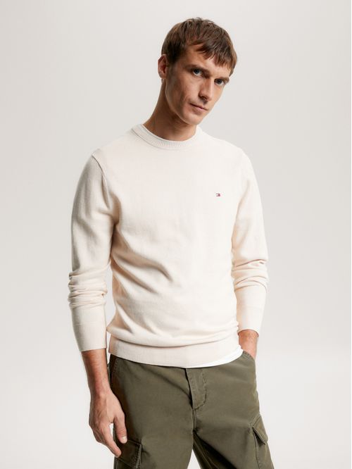 SWEATER PIMA ORG CTN CASHMERE CREW NECK