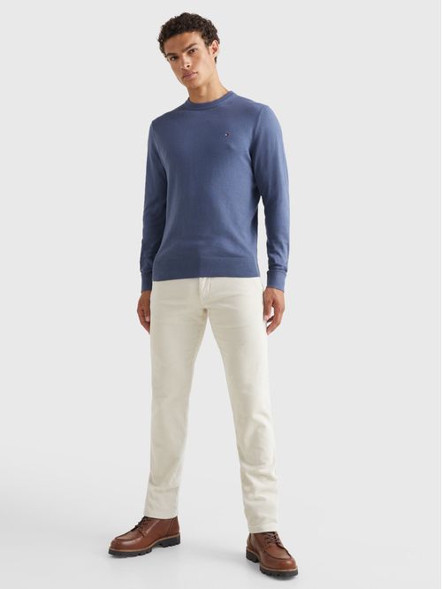 SWEATER PIMA ORG CTN CASHMERE CREW NECK