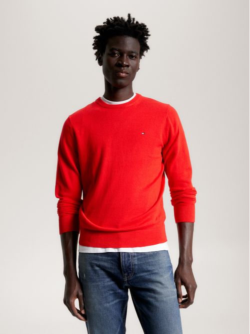SWEATER PIMA ORG CTN CASHMERE CREW NECK