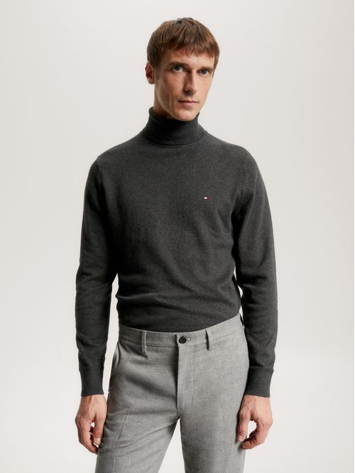 SWEATER PIMA ORG CTN CASHMERE ROLL N
