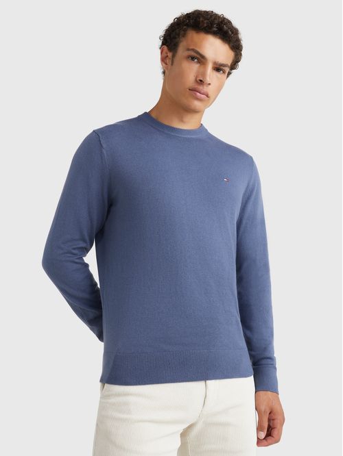 SWEATER PIMA ORG CTN CASHMERE CREW NECK