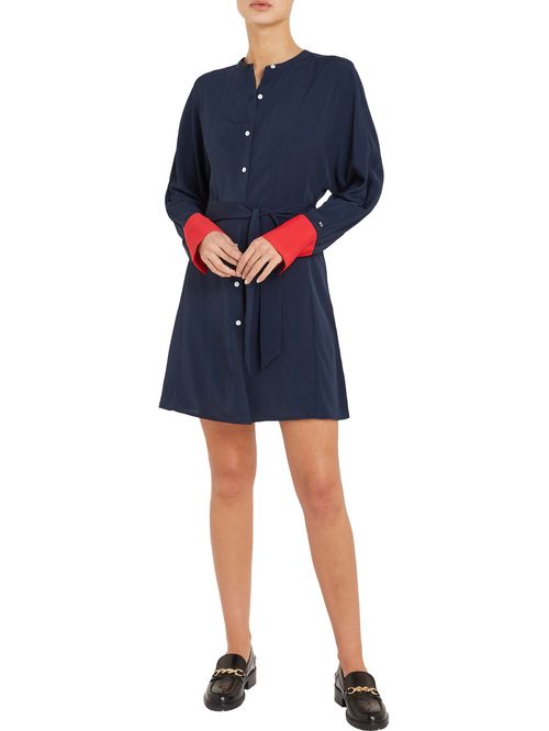 VESTIDO  IM CLR BLOCK SHORT SHIRTDRESS