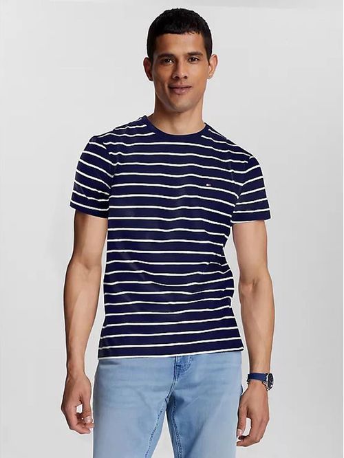 CAMISETA M STRETCH SLIM FIT TEE STRIPE