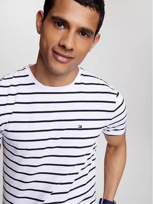 CAMISETA M STRETCH SLIM FIT TEE STRIPE