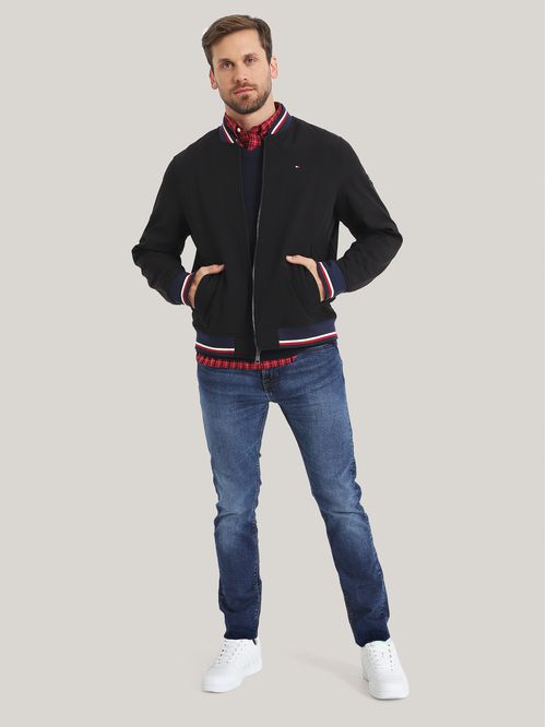 CASACA VARSITY BOMBER WITH TRI COLOR TH