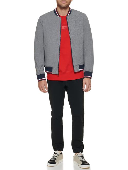 CASACA VARSITY BOMBER WITH TRI COLOR TH