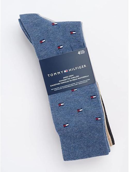 MEDIAS MENS 4PACK DRESS CREW