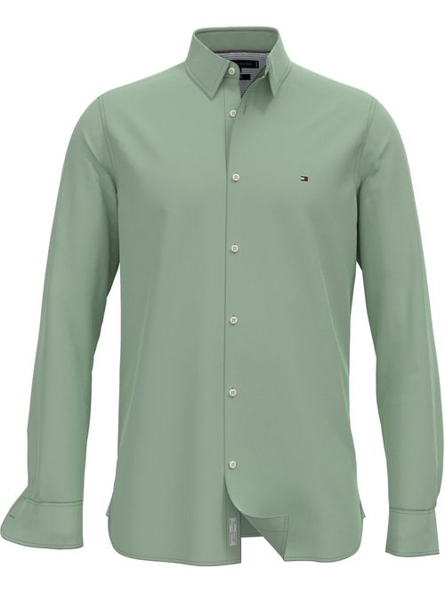 CAMISA IM SATEEN SOLID SF SHIRT