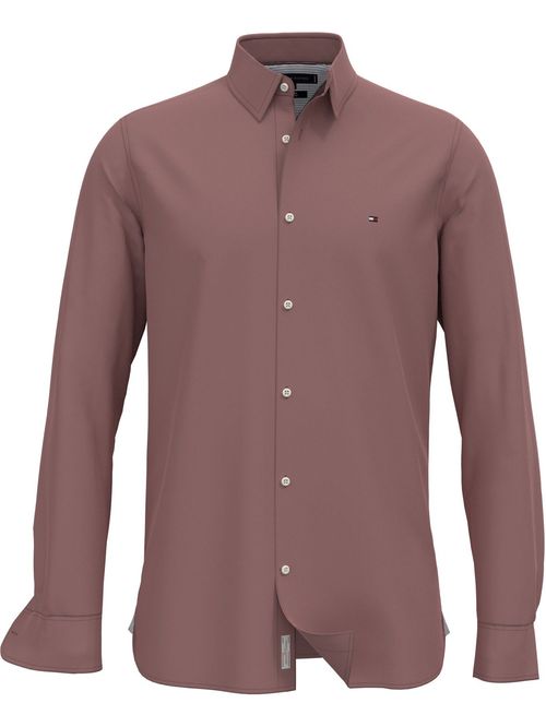 CAMISA IM SATEEN SOLID SF SHIRT