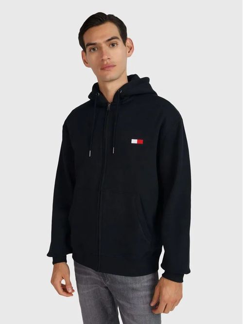 SWEATSHIRT LIC SOLID FLAG FZ HOOD