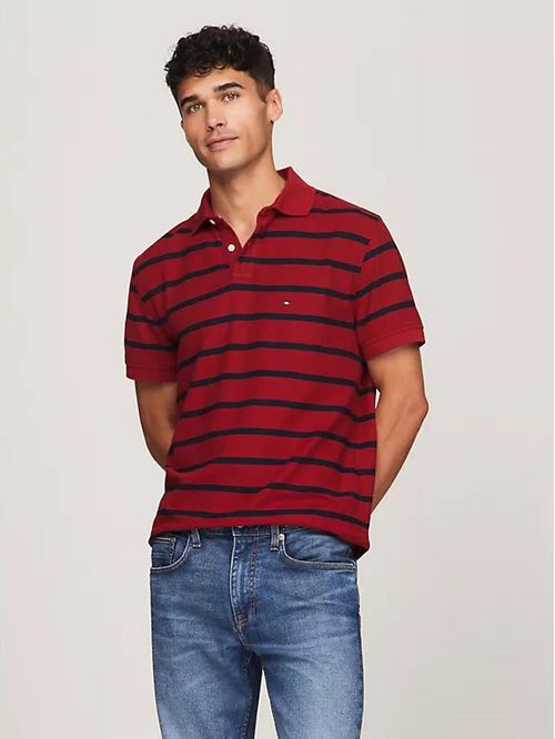 POLO REG FIT REFINED STRIPE POLO