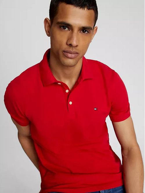 POLO M/C M STRETCH SLIM FIT TOMMY S/S P