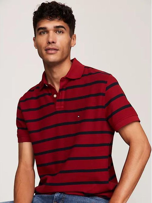 POLO REG FIT REFINED STRIPE POLO