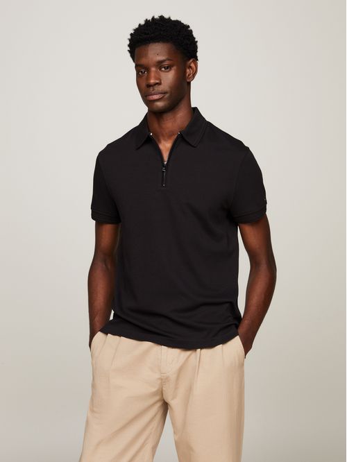 POLO DC INTERLOCK ZIP SLIM POLO