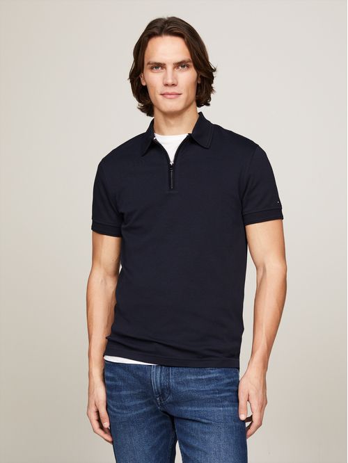 POLO DC INTERLOCK ZIP SLIM POLO