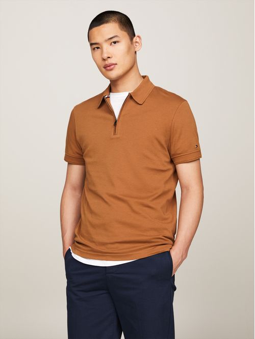 POLO DC INTERLOCK ZIP SLIM POLO