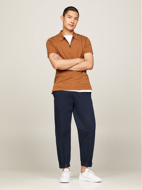 POLO DC INTERLOCK ZIP SLIM POLO