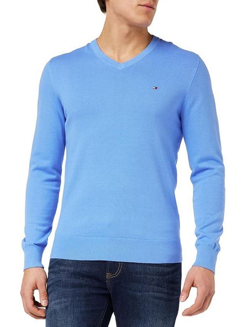 SWEATER CLASSIC COTTON V NECK TH