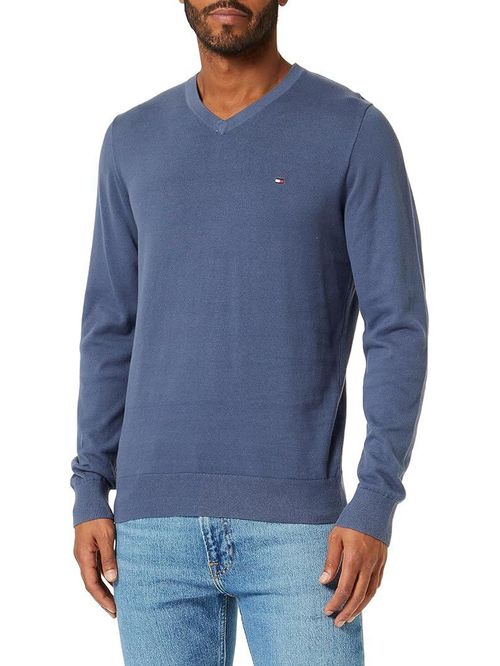 SWEATER CLASSIC COTTON V NECK TH