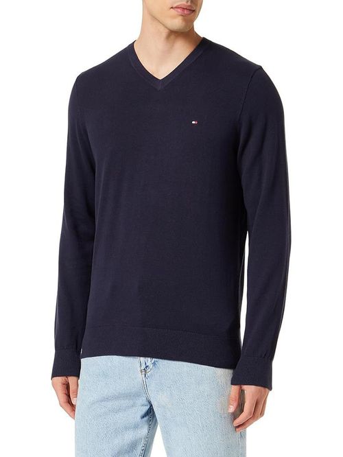 SWEATER CLASSIC COTTON V NECK