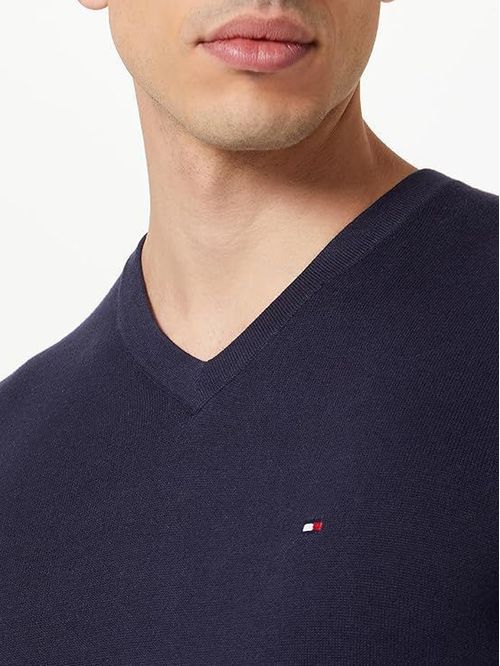SWEATER CLASSIC COTTON V NECK TH