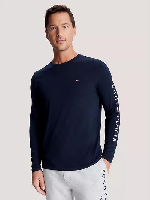 CAMISETA M TOMMY LOGO LONG SLEEVE TEE