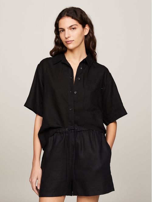 BLUSA LINEN SS SHIRT