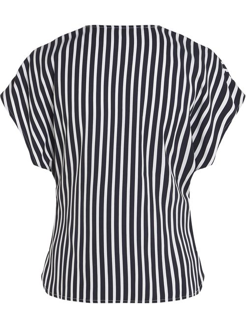 BLUSA FLUID STRIPE VN SS BLOUSE