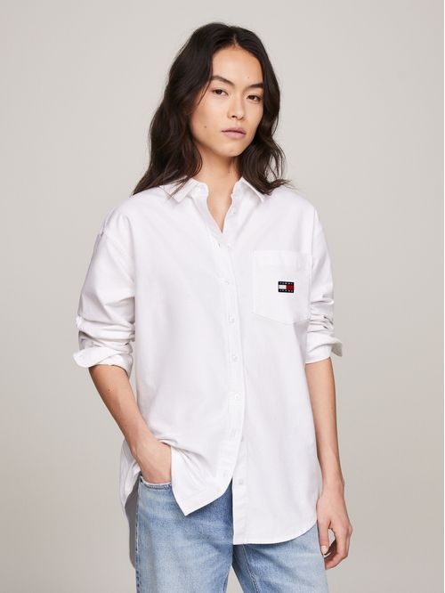 BLUSA TJW BADGE BOYFRIEND SHIRT