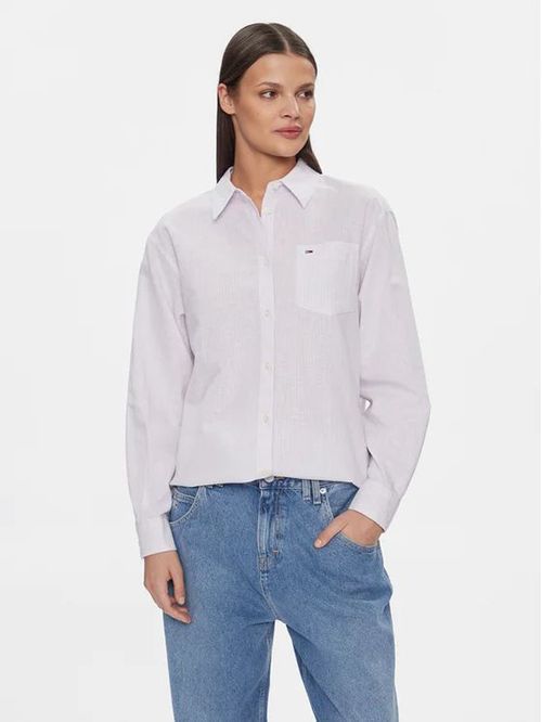 BLUSA TJW BOXY STRIPE LINEN SHIRT