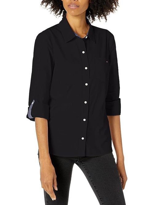 BLUSA ROLL TAB- SOLID