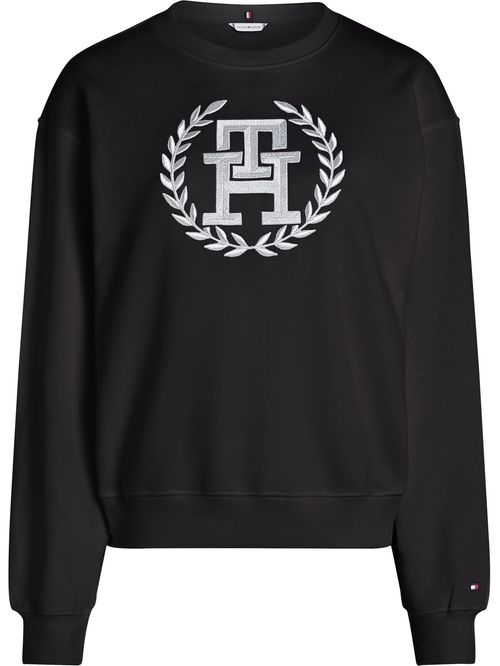 SWEATSHIRT IM REG SLVR LAUREL CNK SWTSHRT