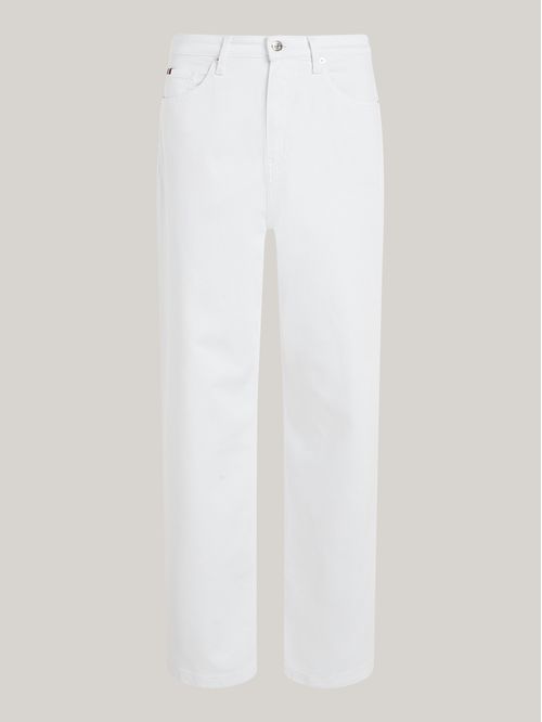 JEAN RELAXED STRAIGHT HW WHITE