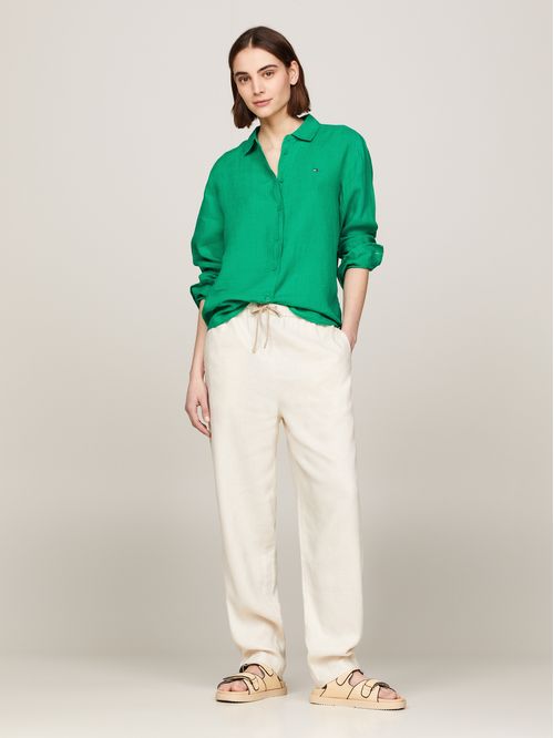 PANTALON CASUAL LINEN TAPER PULL ON PAN