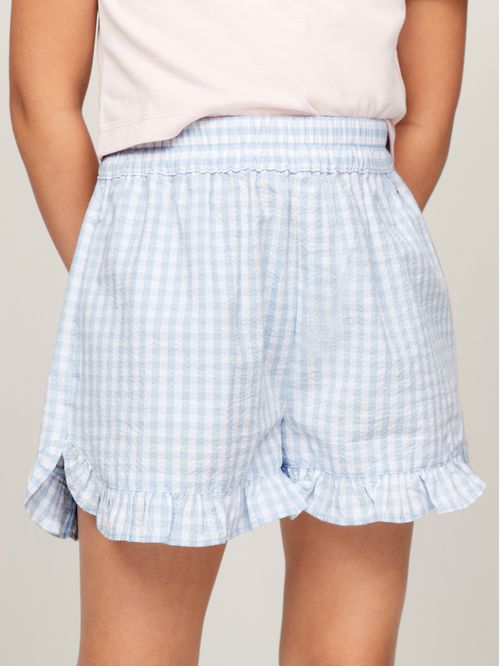 SHORT GINGHAM RUFFLE SHORT NIÑA