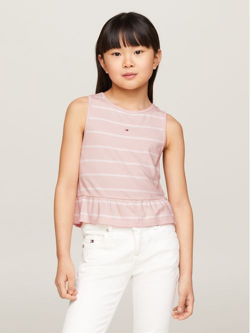 CAMISETA PEPLUM STRIPE TOP SLVLS NIÑA