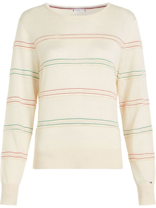 SWEATER MINI STRIPE C-NK SWEATER