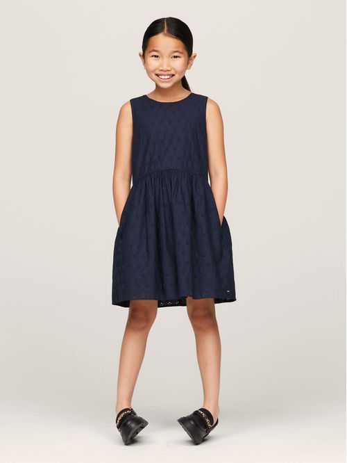 VESTIDO BRODERIE ANGLAISE MONOGRAM DRE NIÑA