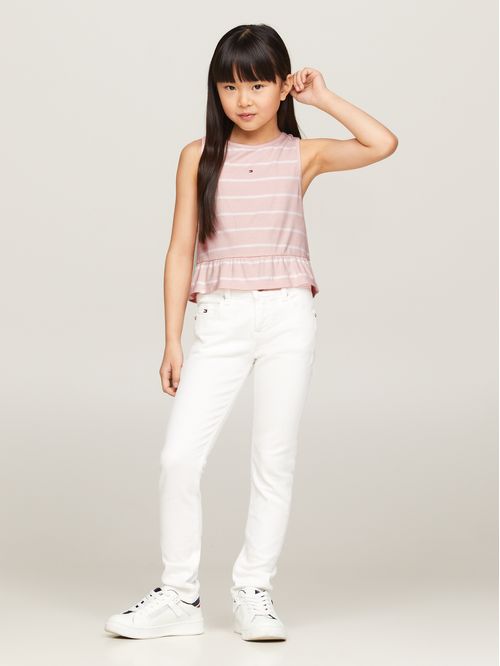 CAMISETA PEPLUM STRIPE TOP SLVLS NIÑA