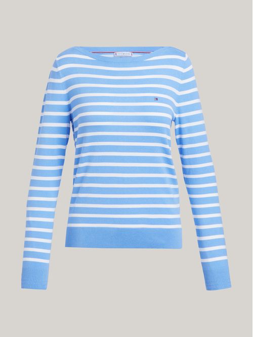 SWEATER CO JERSEY STITCH BOAT-NK SWEAT