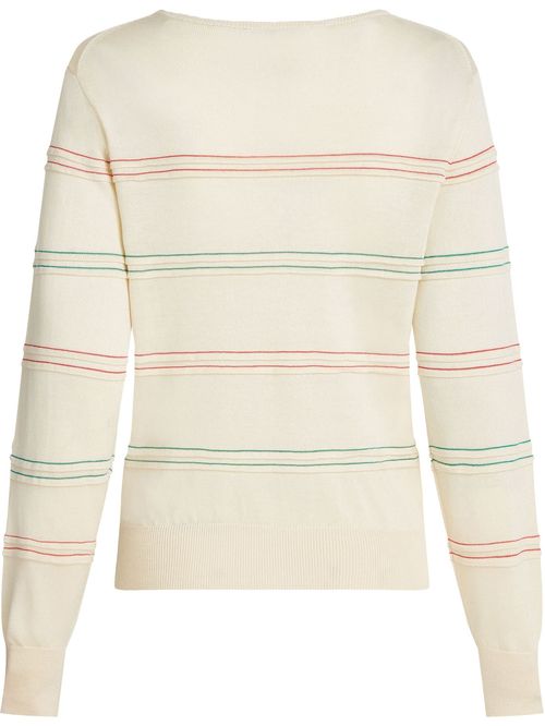 SWEATER MINI STRIPE C-NK SWEATER