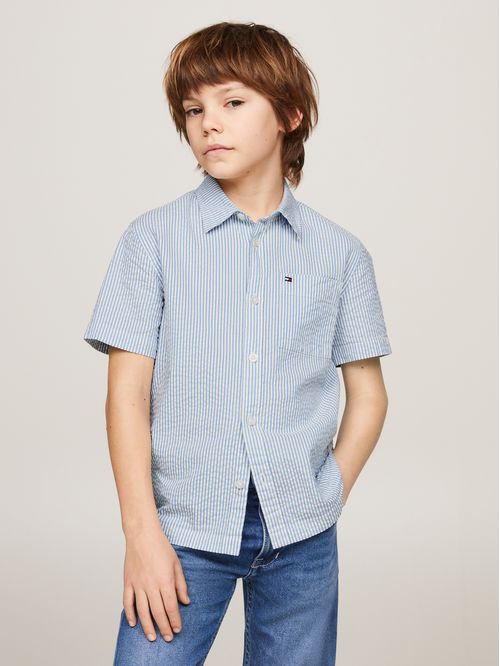 CAMISA SEERSUCKER STRIPES SHIRT S/S NIÑO