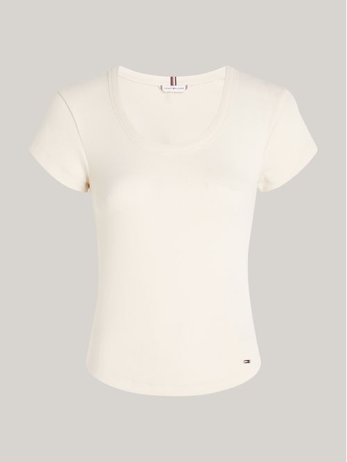 CAMISETA SLIM RIB SCOOP NK CAP SLV