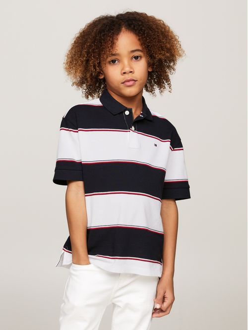 POLO GLOBAL RUGBY STRIPE POLO S/S NIÑO