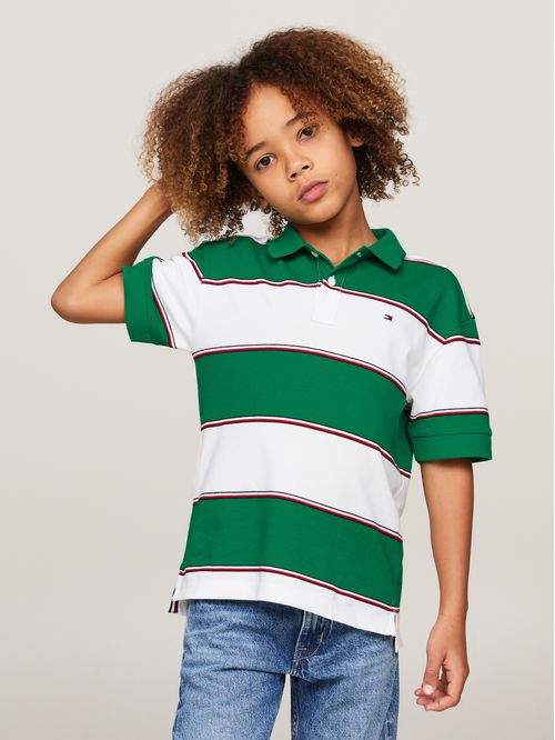 POLO GLOBAL RUGBY STRIPE POLO S/S NIÑO